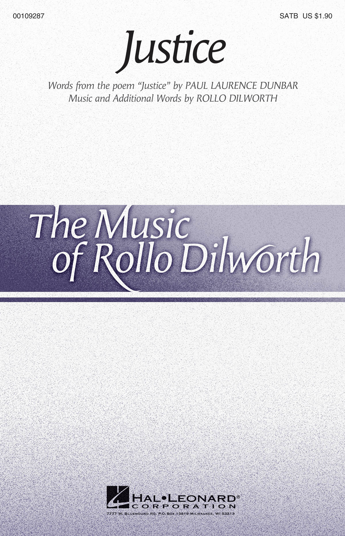 Rollo Dilworth: Justice: Mixed Choir a Cappella: Vocal Score