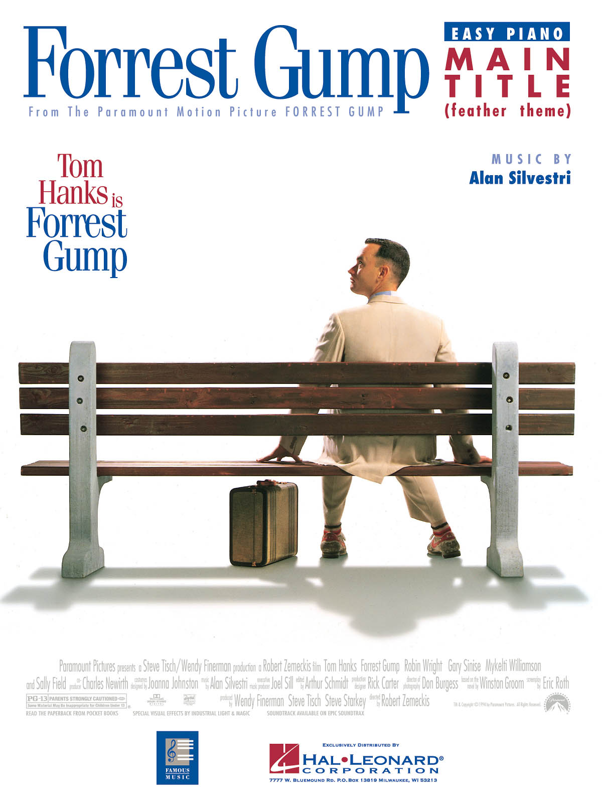 Alan Silvestri: Forrest Gump Main Title (Feather Theme): Easy Piano: