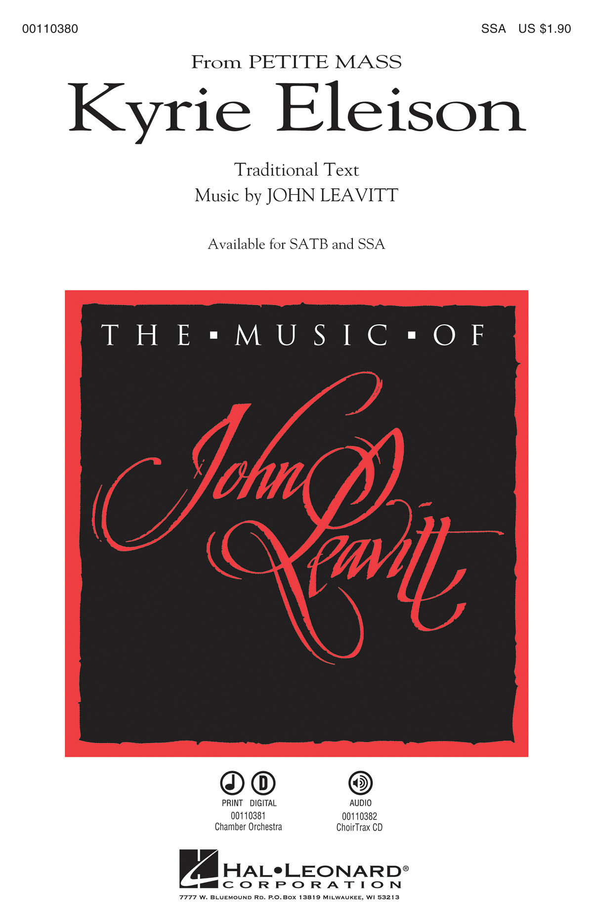 John Leavitt: Kyrie Eleison: Upper Voices a Cappella: Vocal Score