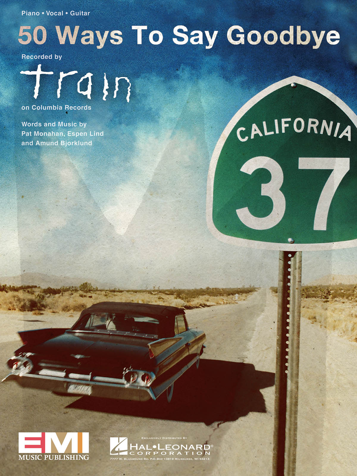 Train: 50 Ways to Say Goodbye: Piano  Vocal and Guitar: Mixed Songbook