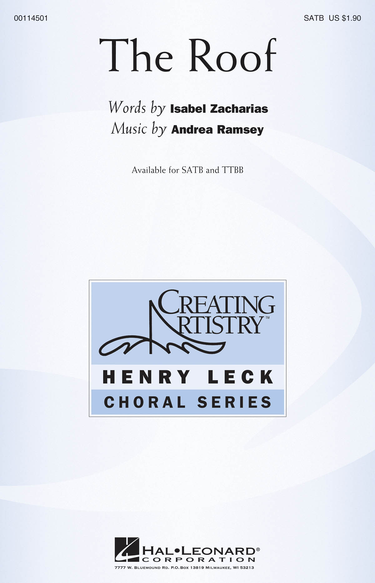 Andrea Ramsey: The Roof: Mixed Choir a Cappella: Vocal Score