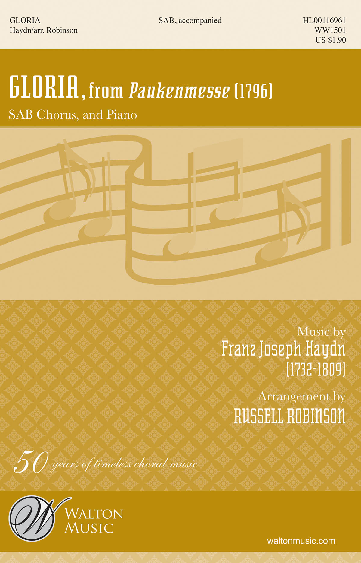 Franz Joseph Haydn: Gloria: Mixed Choir a Cappella: Vocal Score