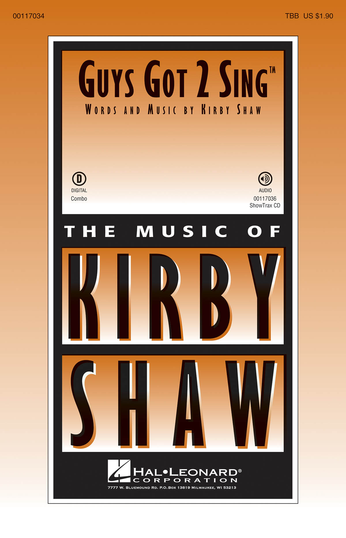 Kirby Shaw: Guys Got 2 Sing: Lower Voices a Cappella: Vocal Score