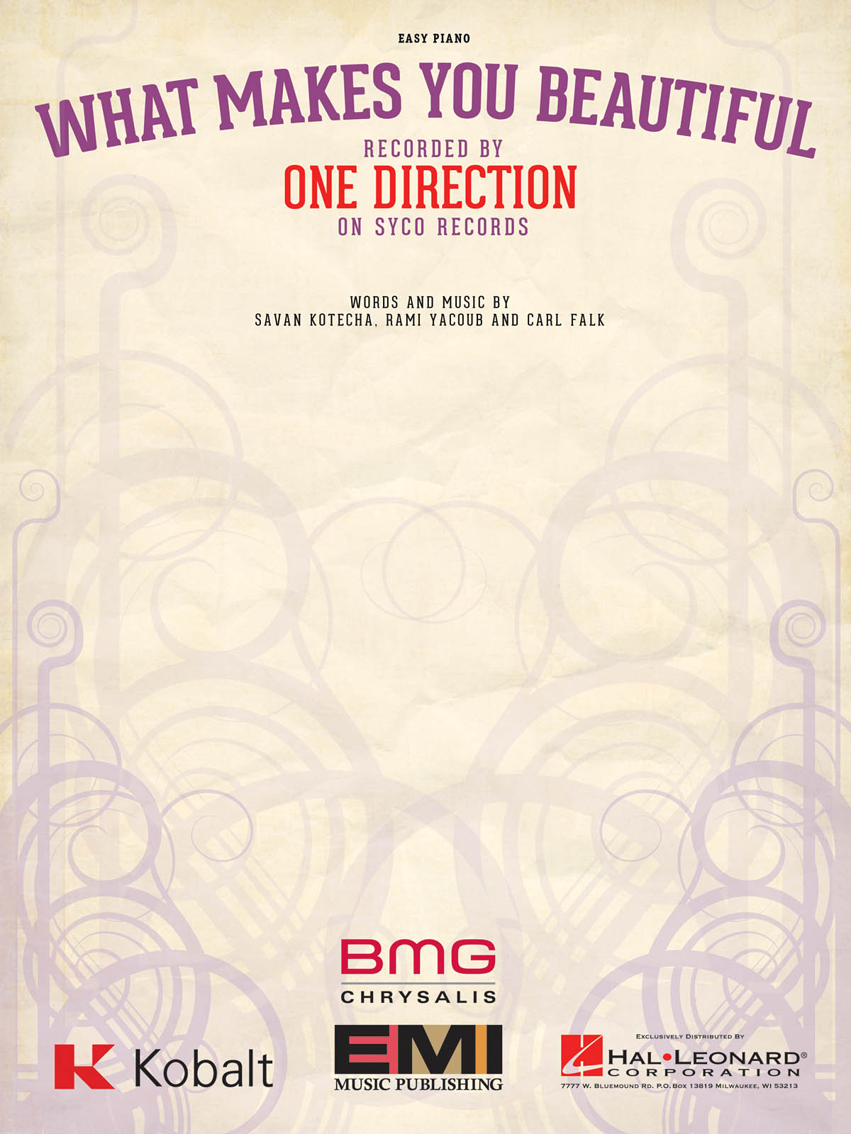 One Direction: What Makes You Beautiful: Piano