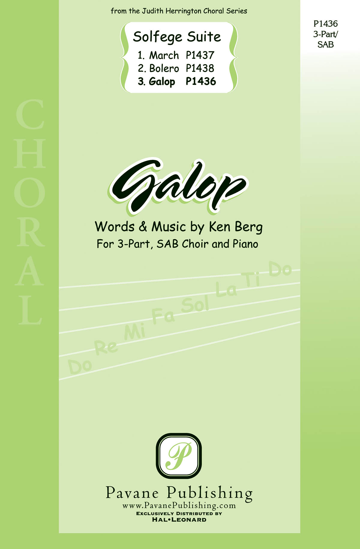 Ken Berg: Galop: Mixed Choir a Cappella: Vocal Score