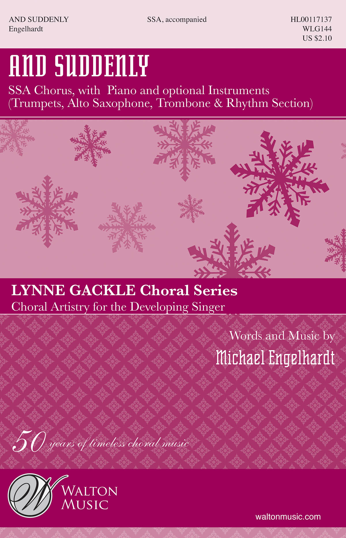 Michael Engelhardt: And Suddenly: Upper Voices a Cappella: Vocal Score