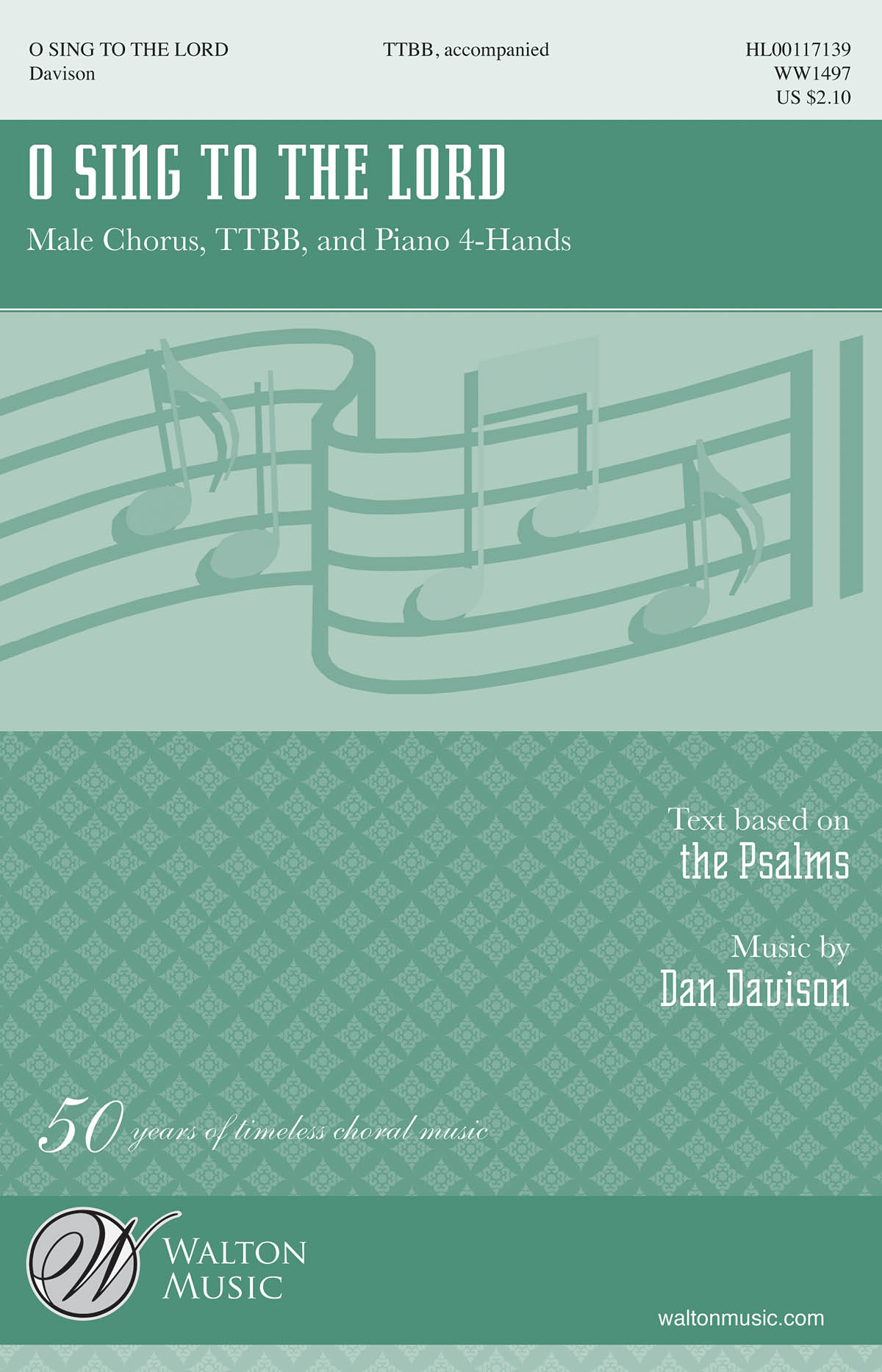Dan Davison: O Sing to the Lord: Lower Voices a Cappella: Vocal Score
