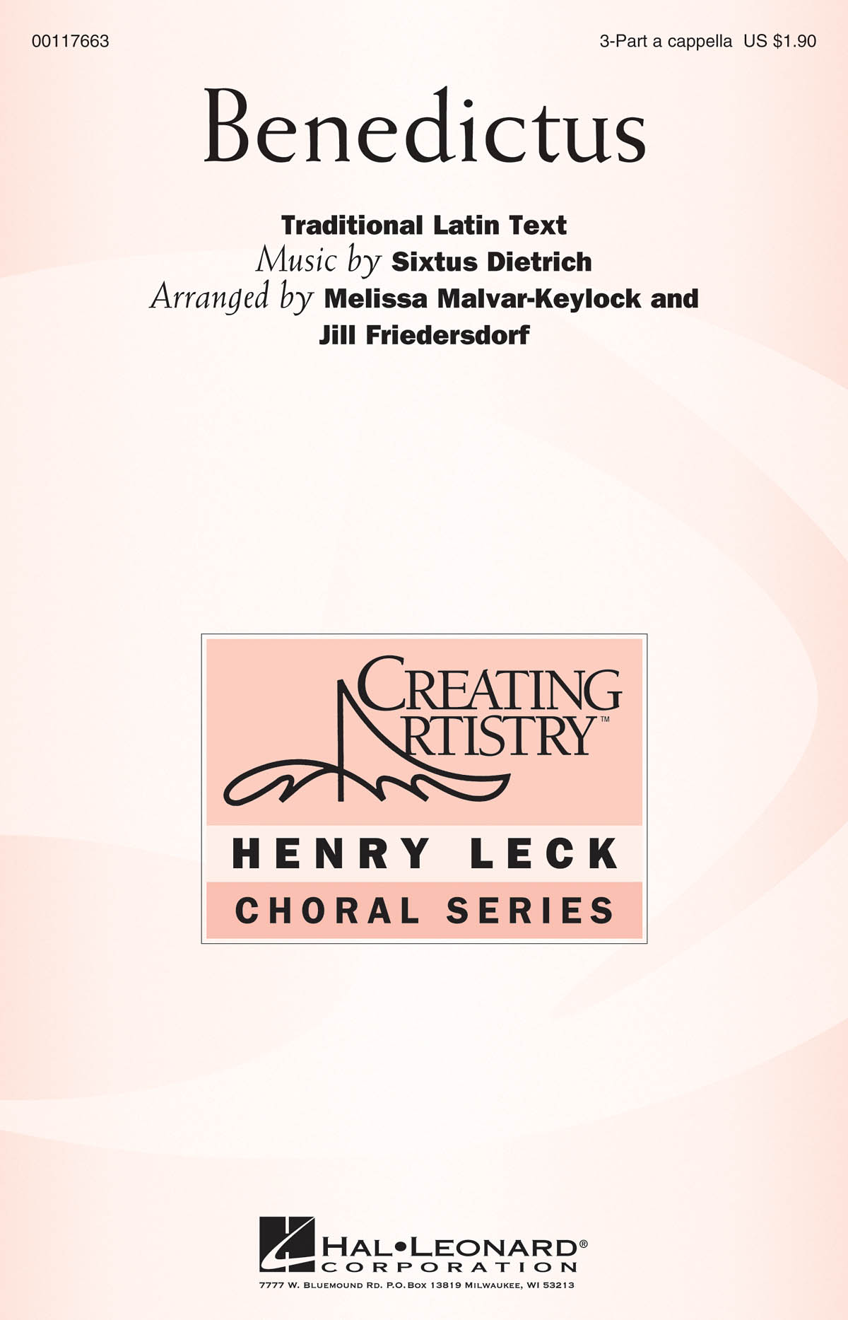 Sixtus Dietrich: Benedictus: Mixed Choir a Cappella: Vocal Score