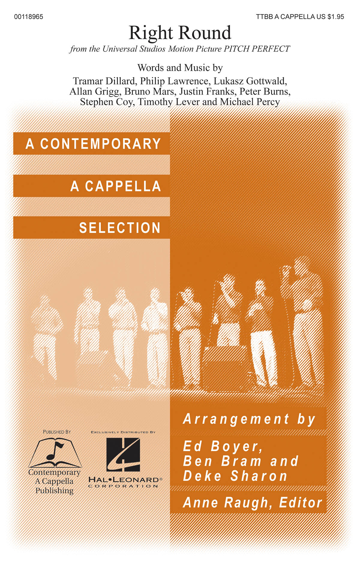 Right Round: Lower Voices a Cappella: Vocal Score
