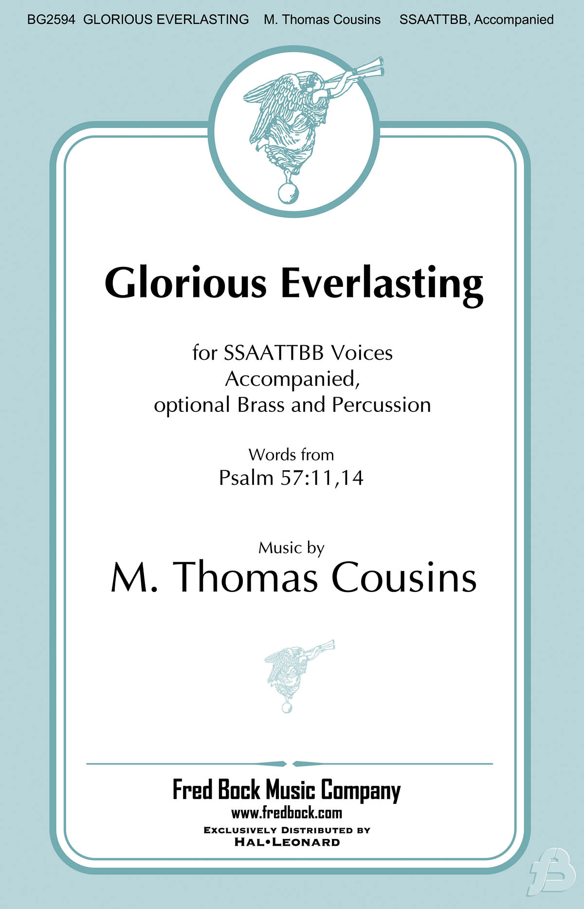 M. Thomas Cousins: Glorious Everlasting: Mixed Choir a Cappella: Vocal Score