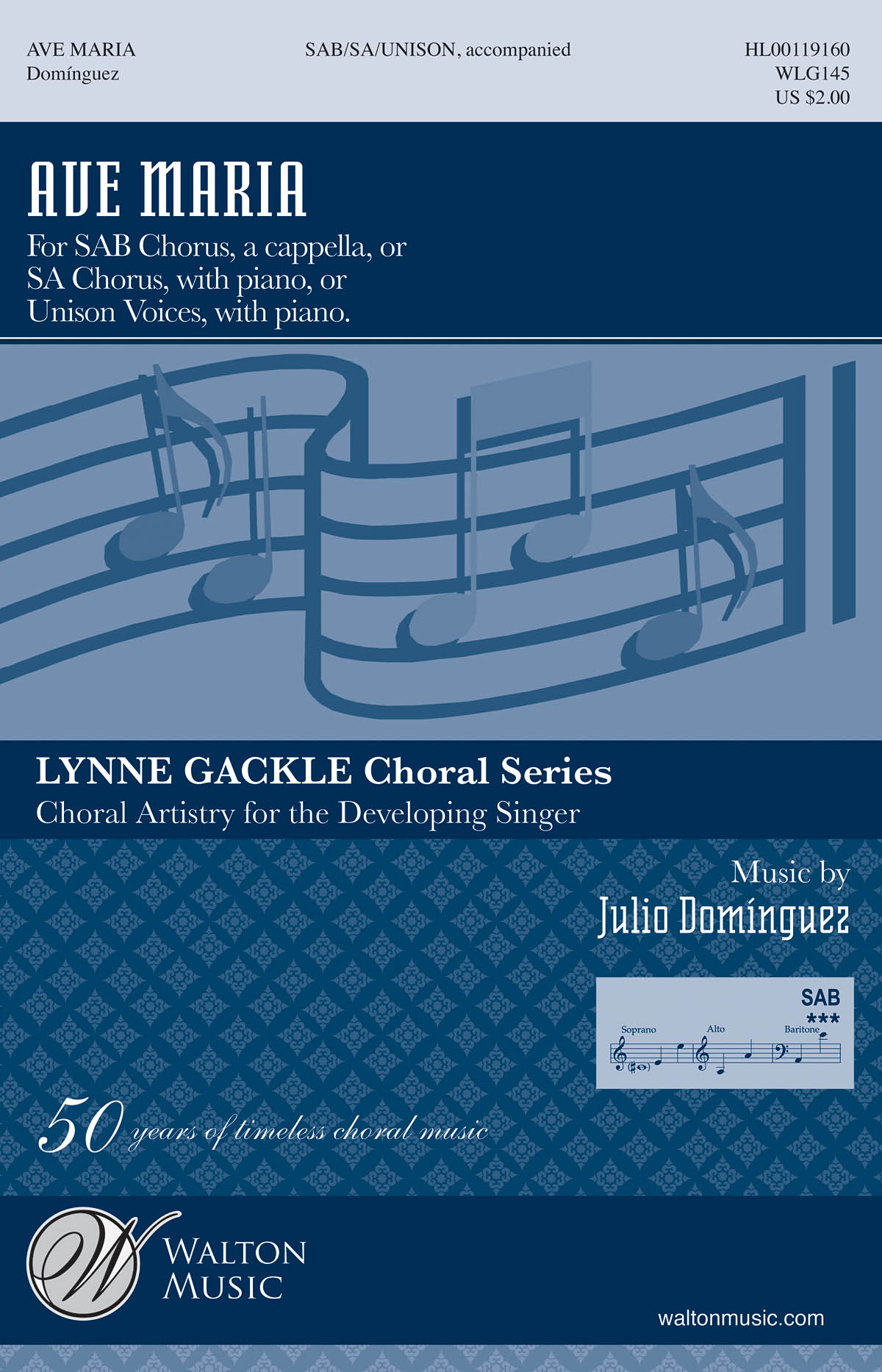 Julio Dominguez: Ave Maria: Mixed Choir a Cappella: Vocal Score