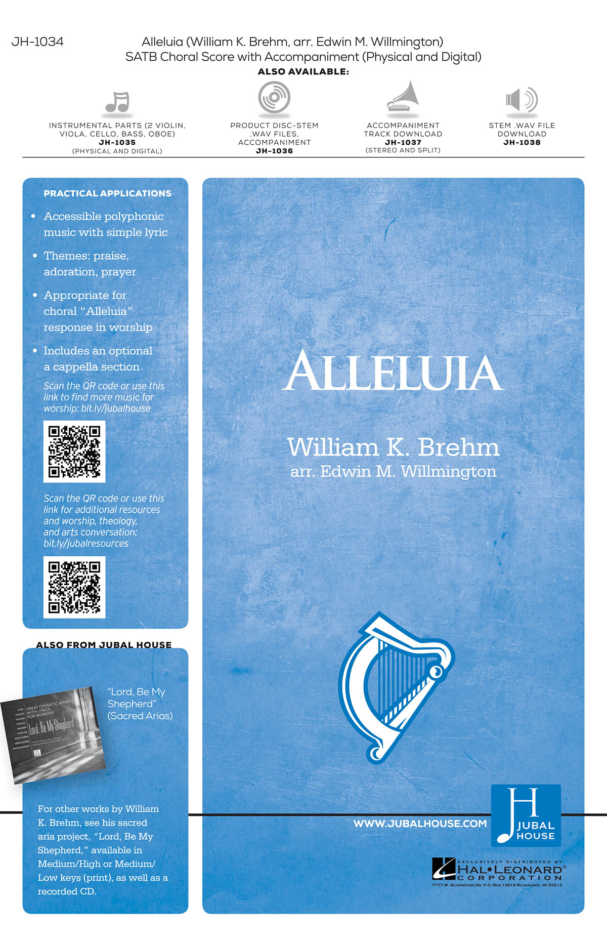 William K. Brehm: Alleluia: Mixed Choir a Cappella: Vocal Score