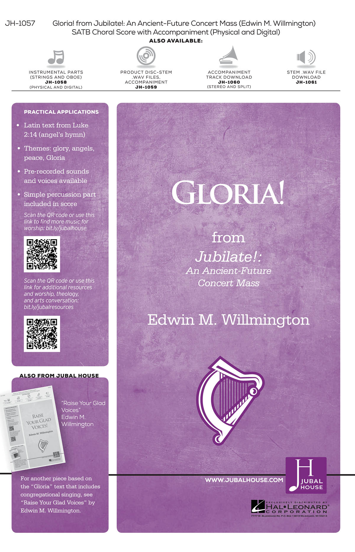 Edwin M. Willmington: Gloria!: Mixed Choir a Cappella: Vocal Score
