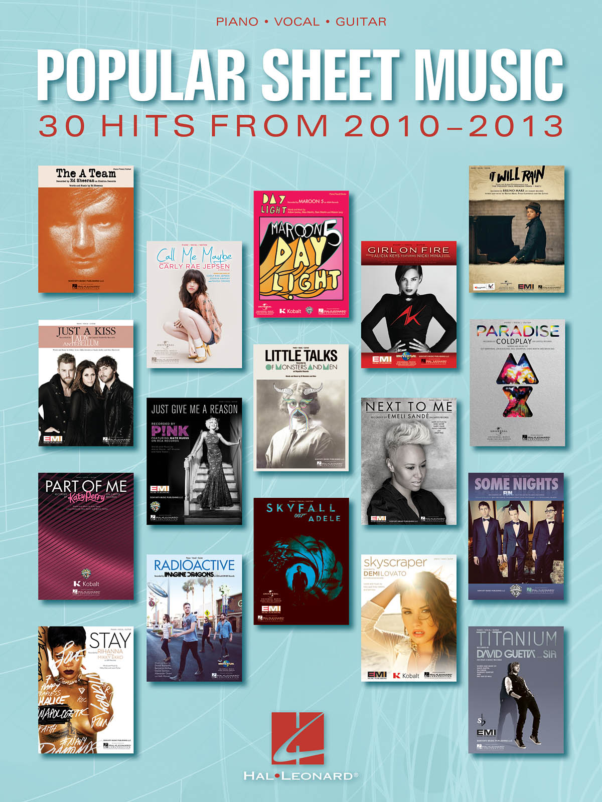 Popular Sheet Music - 30 Hits from 2010-2013: Piano  Vocal and Guitar: Mixed