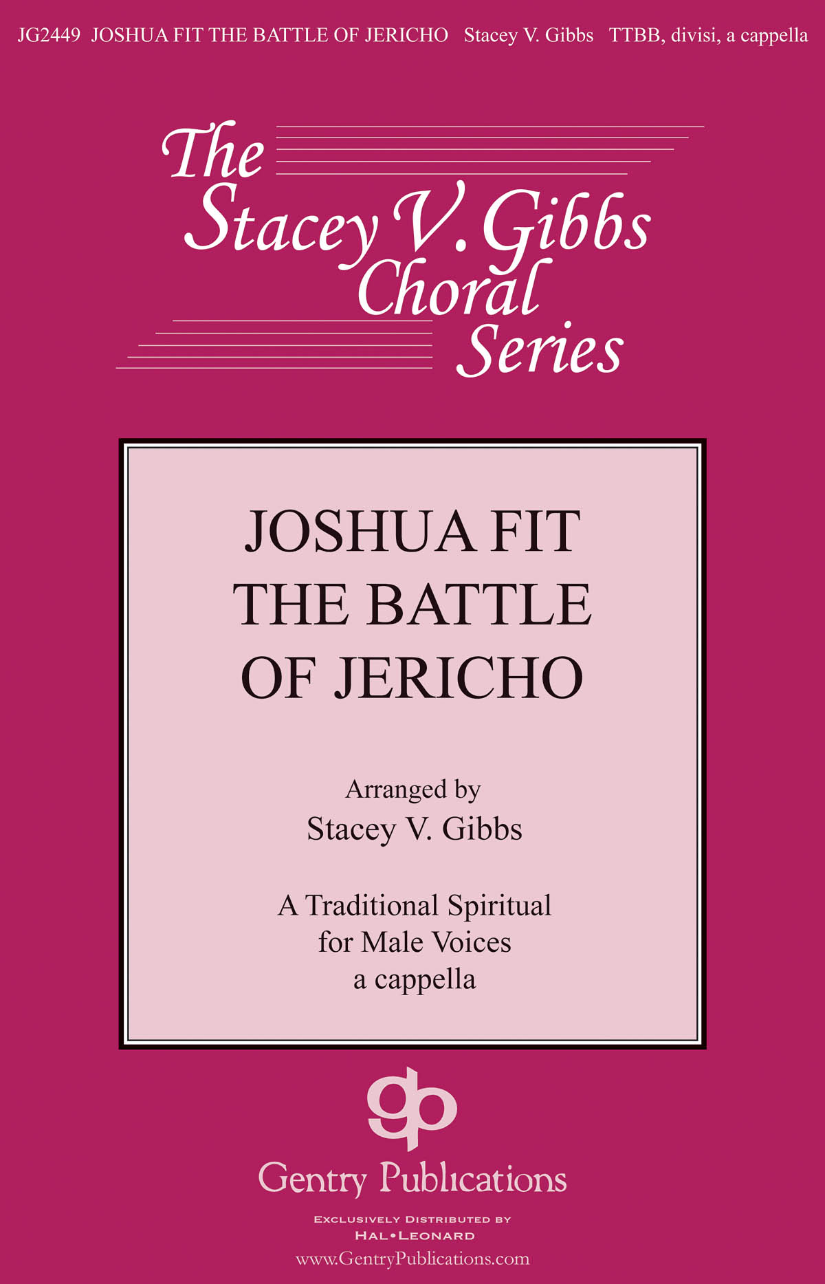 Joshua Fit the Battle of Jericho: Lower Voices a Cappella: Vocal Score