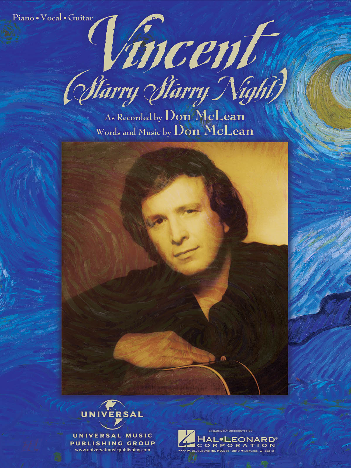 Don McLean: Vincent (Starry Starry Night): Piano  Vocal and Guitar: Mixed
