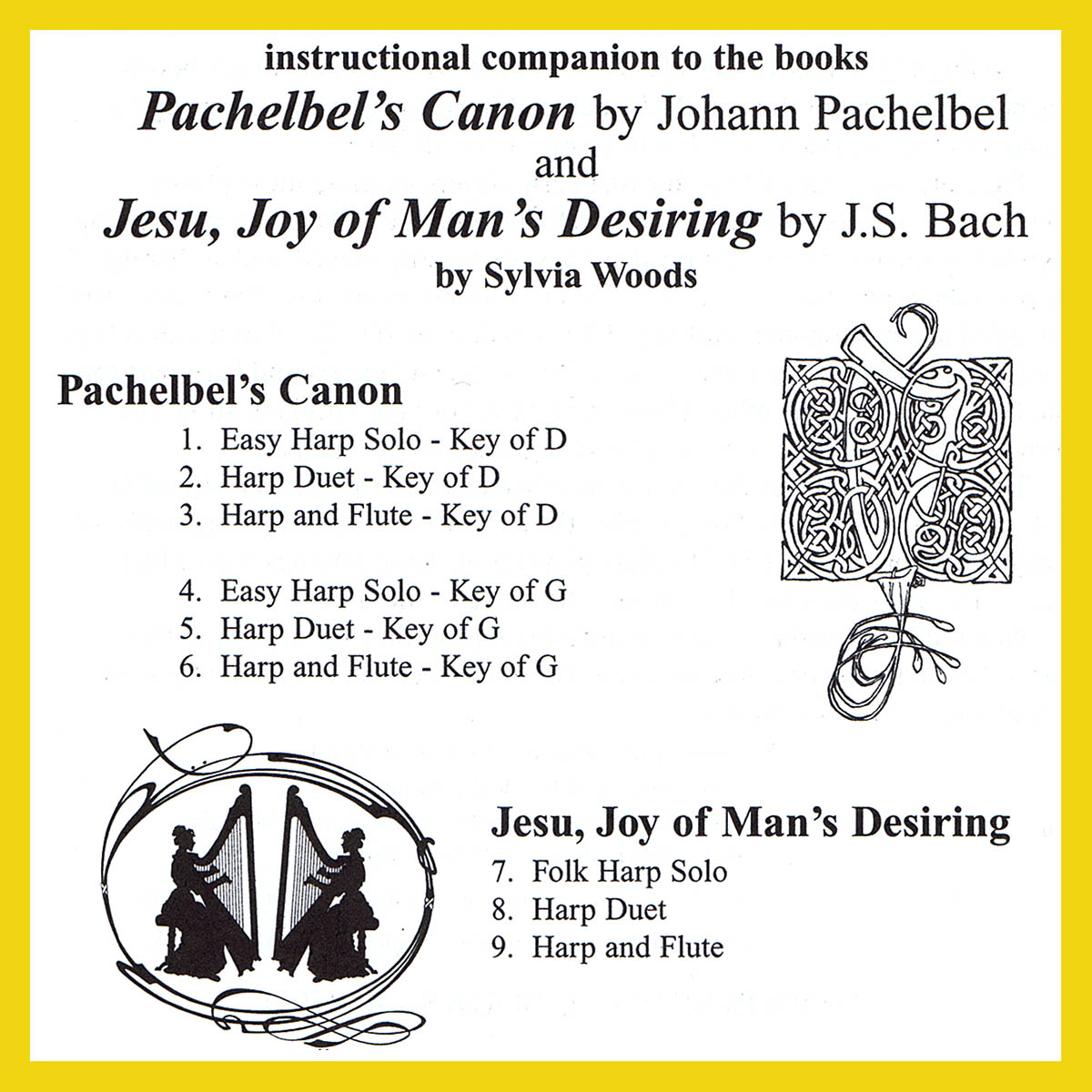 Pachelbel's Canon & Jesu  Joy of Man's Desiring: Harp Solo: CD