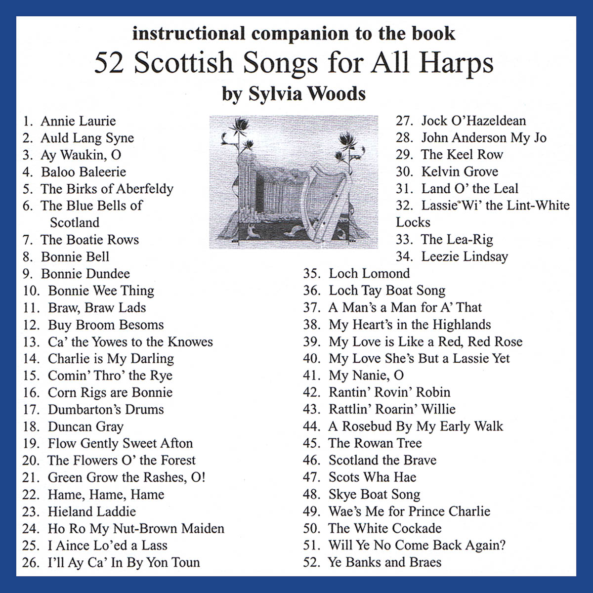 52 Scottish Songs for All Harps: Harp Solo: CD