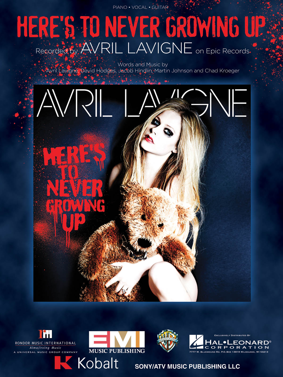 Avril Lavigne: Here's to Never Growing Up: Piano  Vocal and Guitar: Mixed