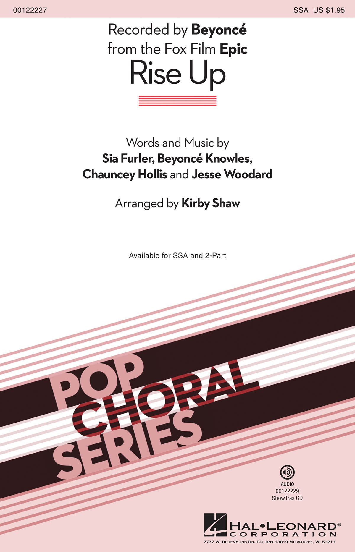 Beyonc Knowles: Rise Up: Upper Voices a Cappella: Vocal Score