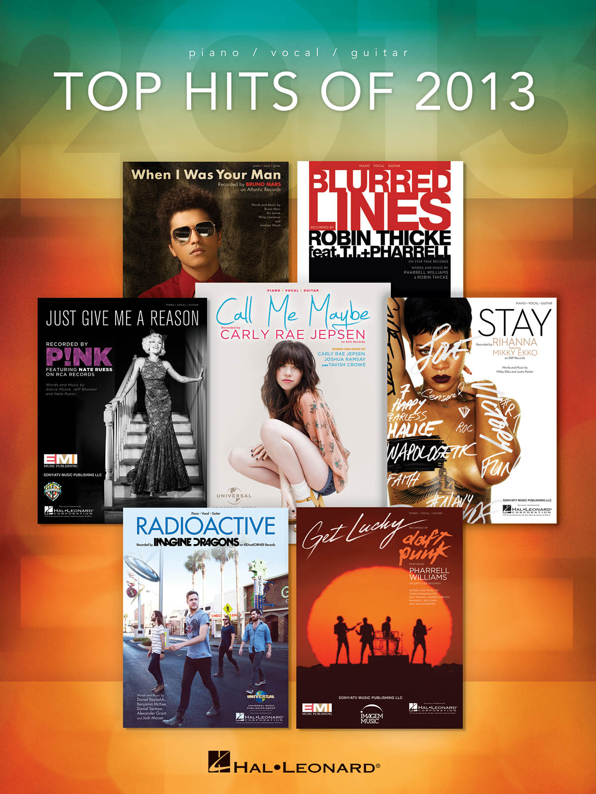 Top Hits of 2013: Piano  Vocal and Guitar: Mixed Songbook