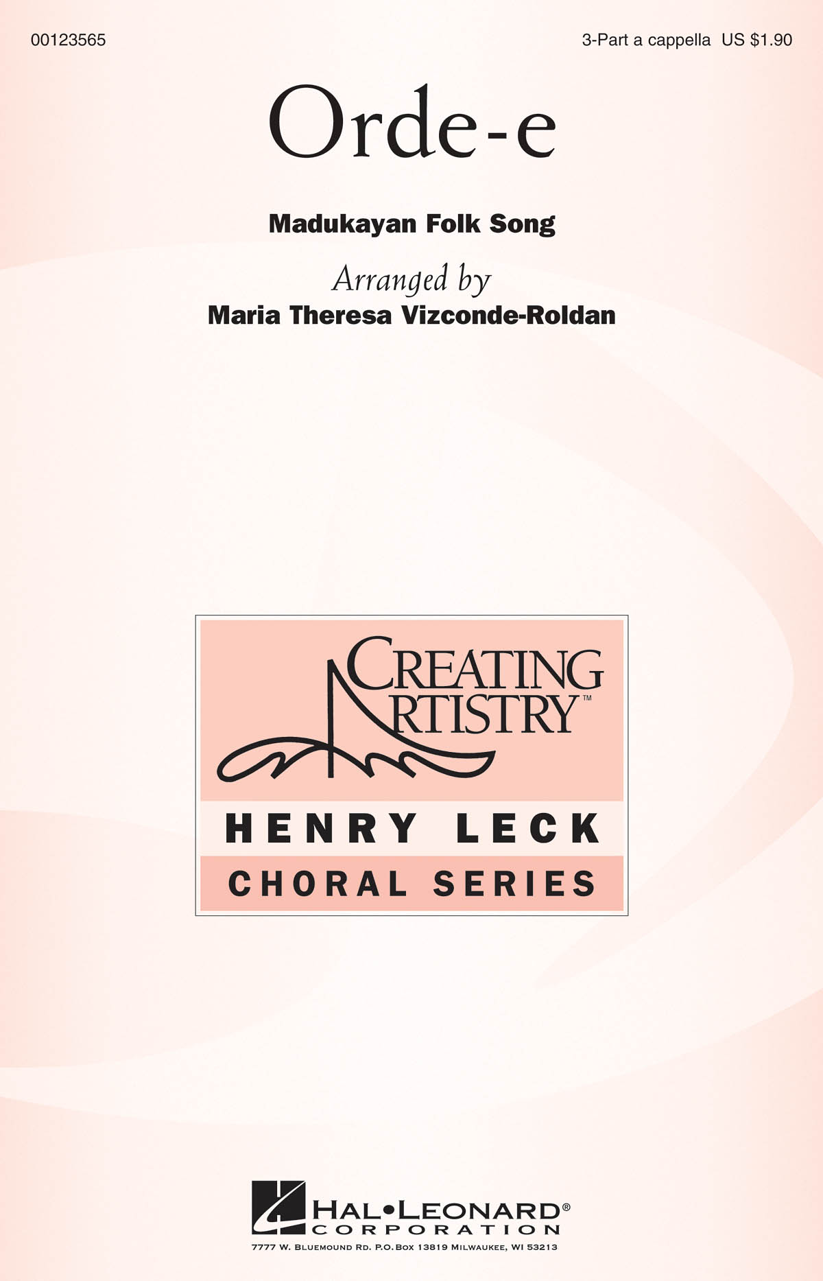 Orde-e: Mixed Choir a Cappella: Vocal Score