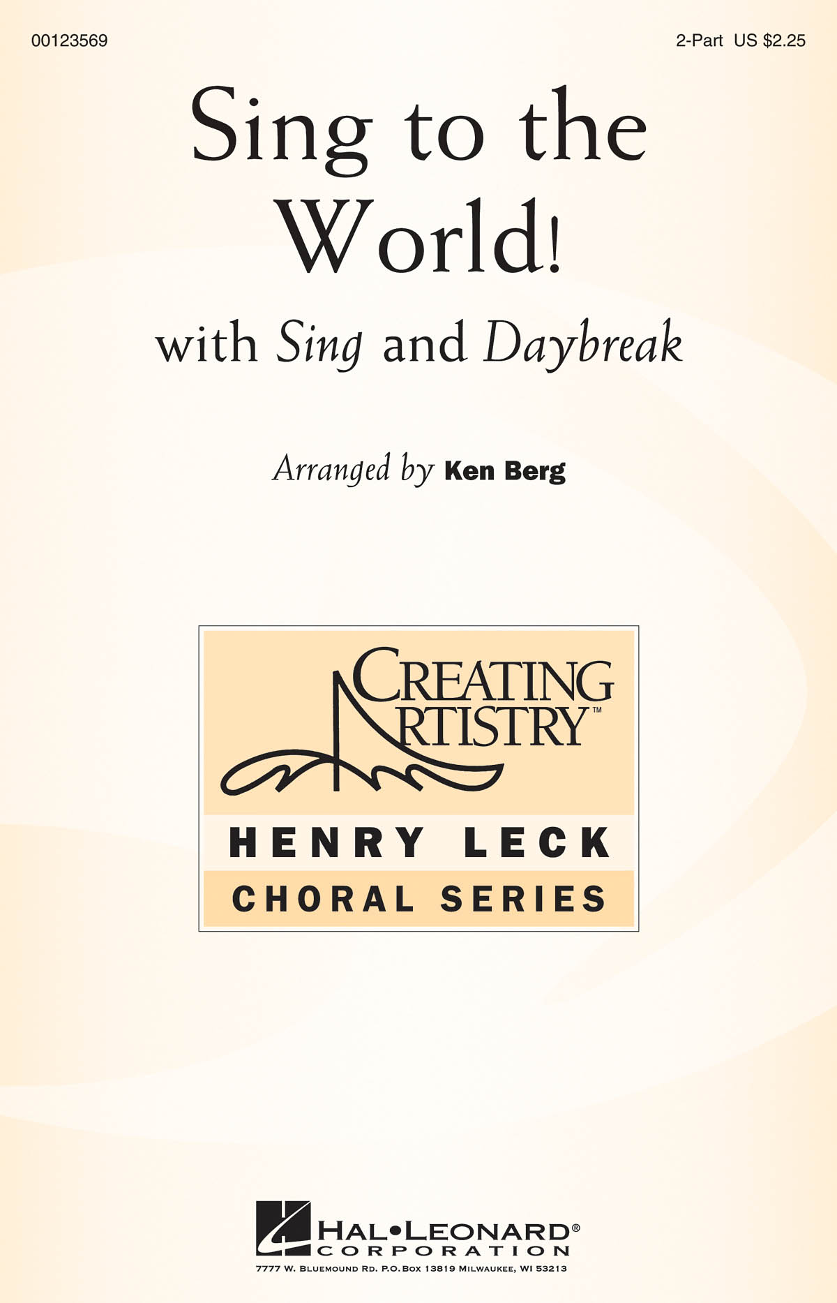 Sing to the World!: Mixed Choir a Cappella: Vocal Score