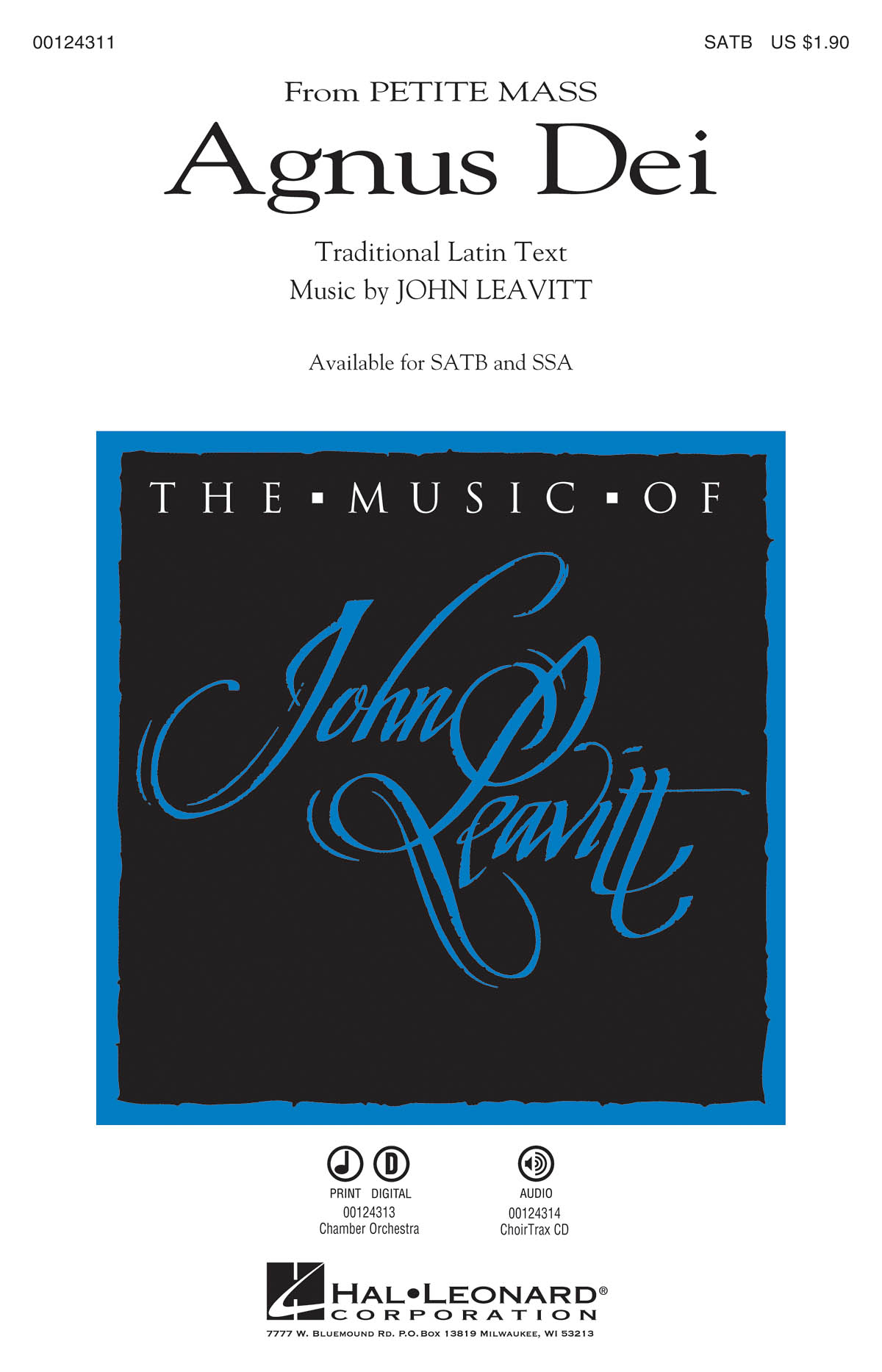 John Leavitt: Agnus Dei: Mixed Choir a Cappella: Vocal Score