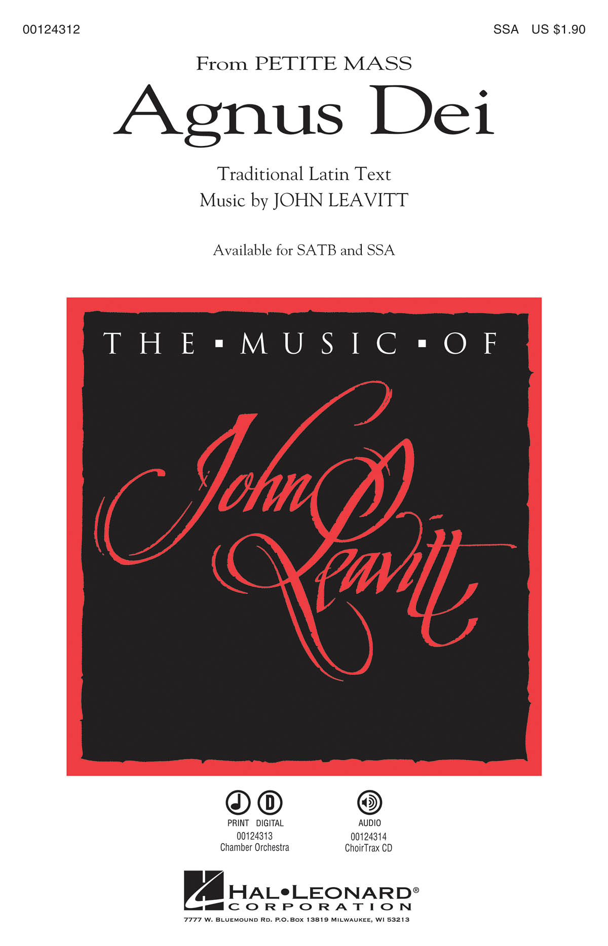 John Leavitt: Agnus Dei: Upper Voices a Cappella: Vocal Score