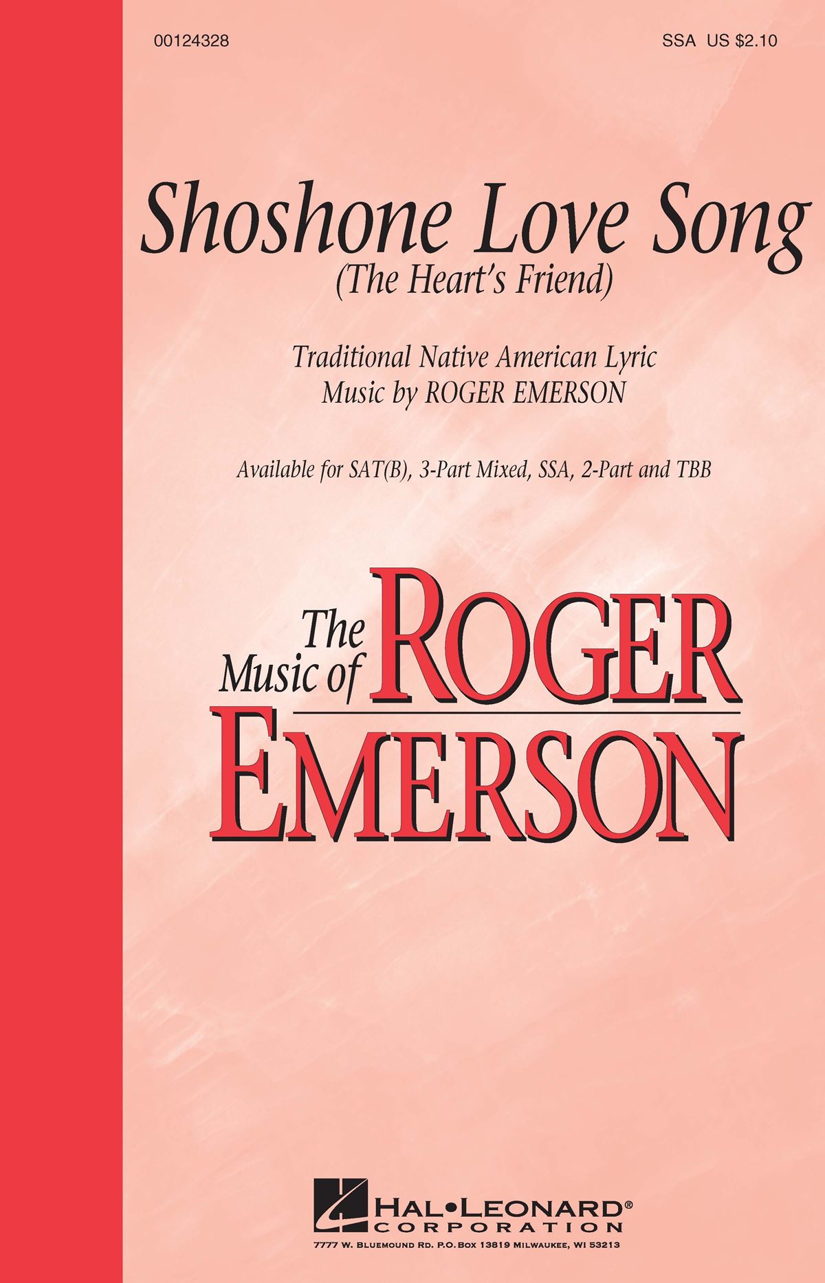 Roger Emerson: Shoshone Love Song: Upper Voices a Cappella: Choral Score