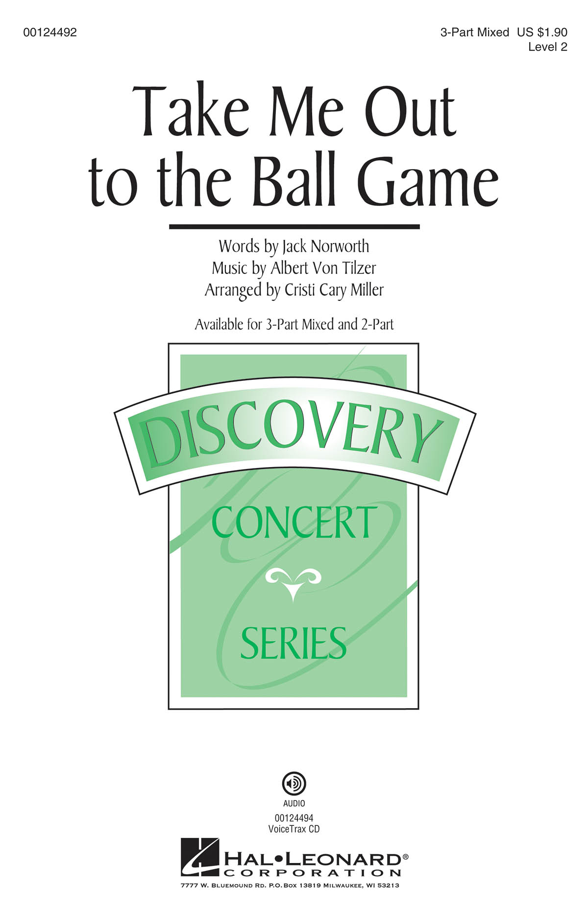 Albert von Tilzer: Take Me Out to the Ball Game: Mixed Choir a Cappella: Vocal