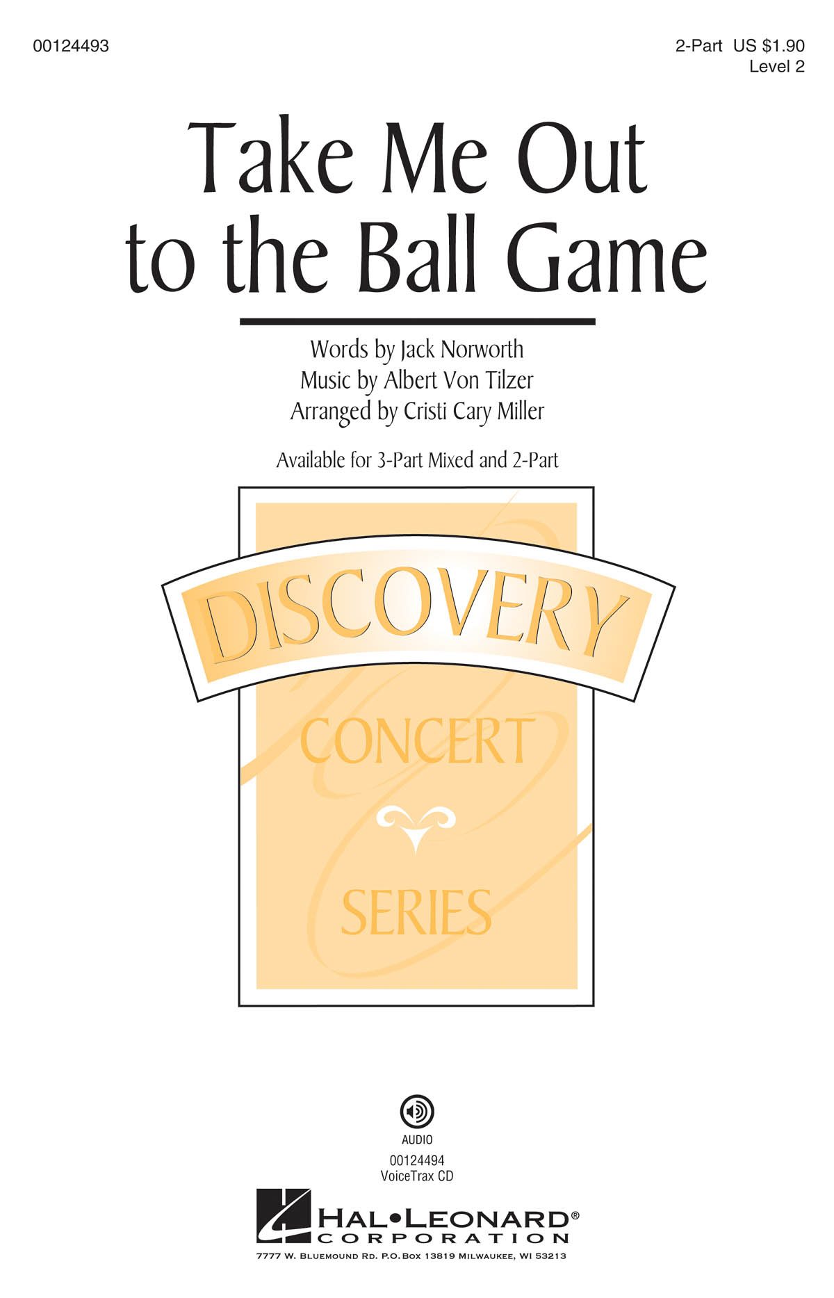 Albert von Tilzer: Take Me Out to the Ball Game: 2-Part Choir: Vocal Score