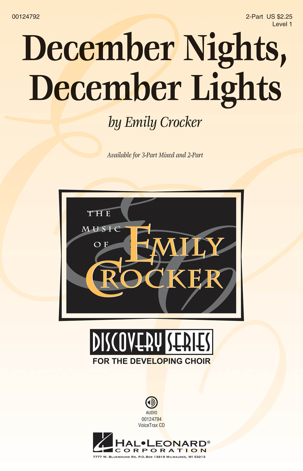 Emily Crocker: December Nights  December Lights: Mixed Choir a Cappella: Vocal