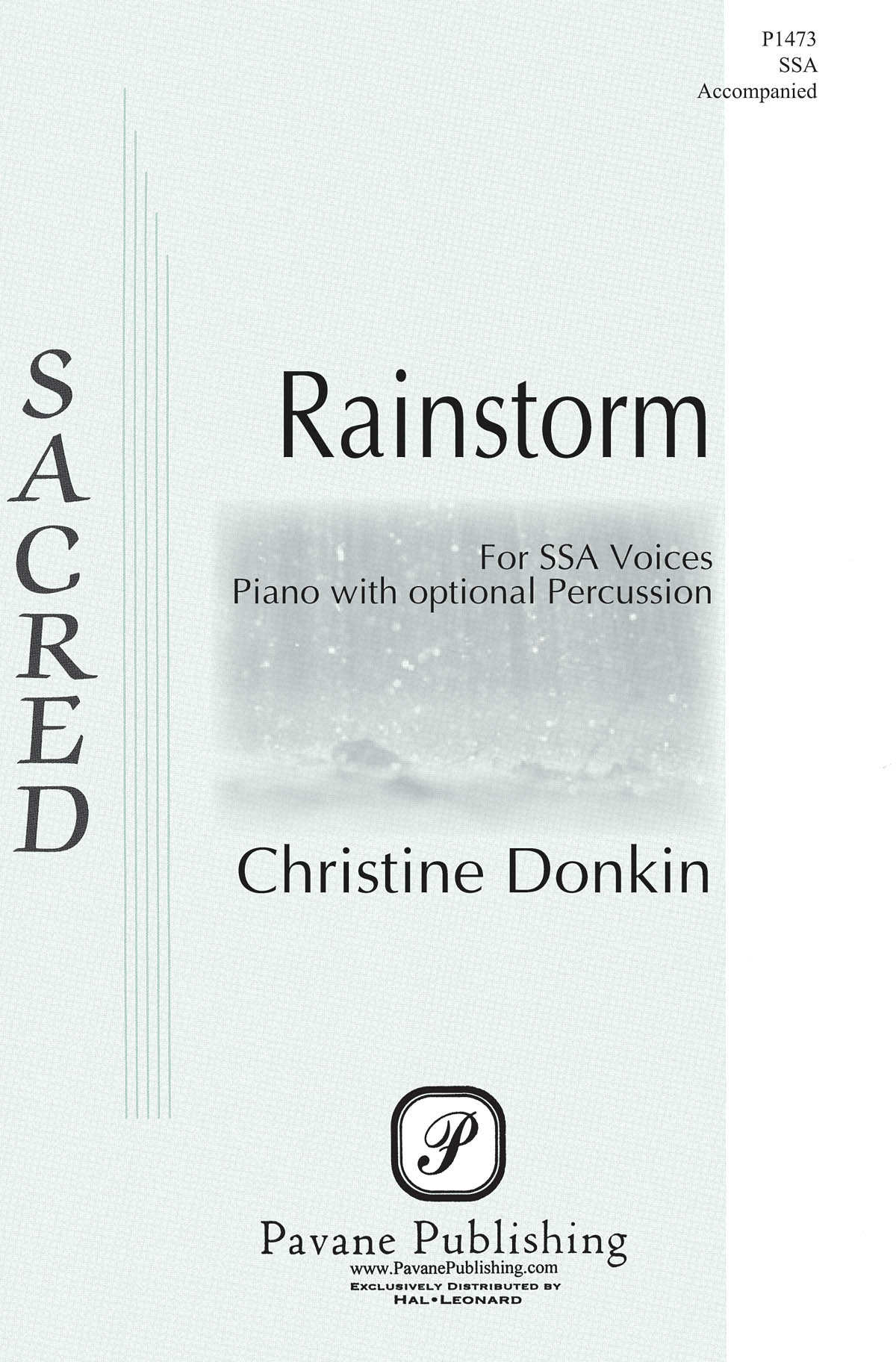 Christine Donkin: Rainstorm: Upper Voices a Cappella: Vocal Score