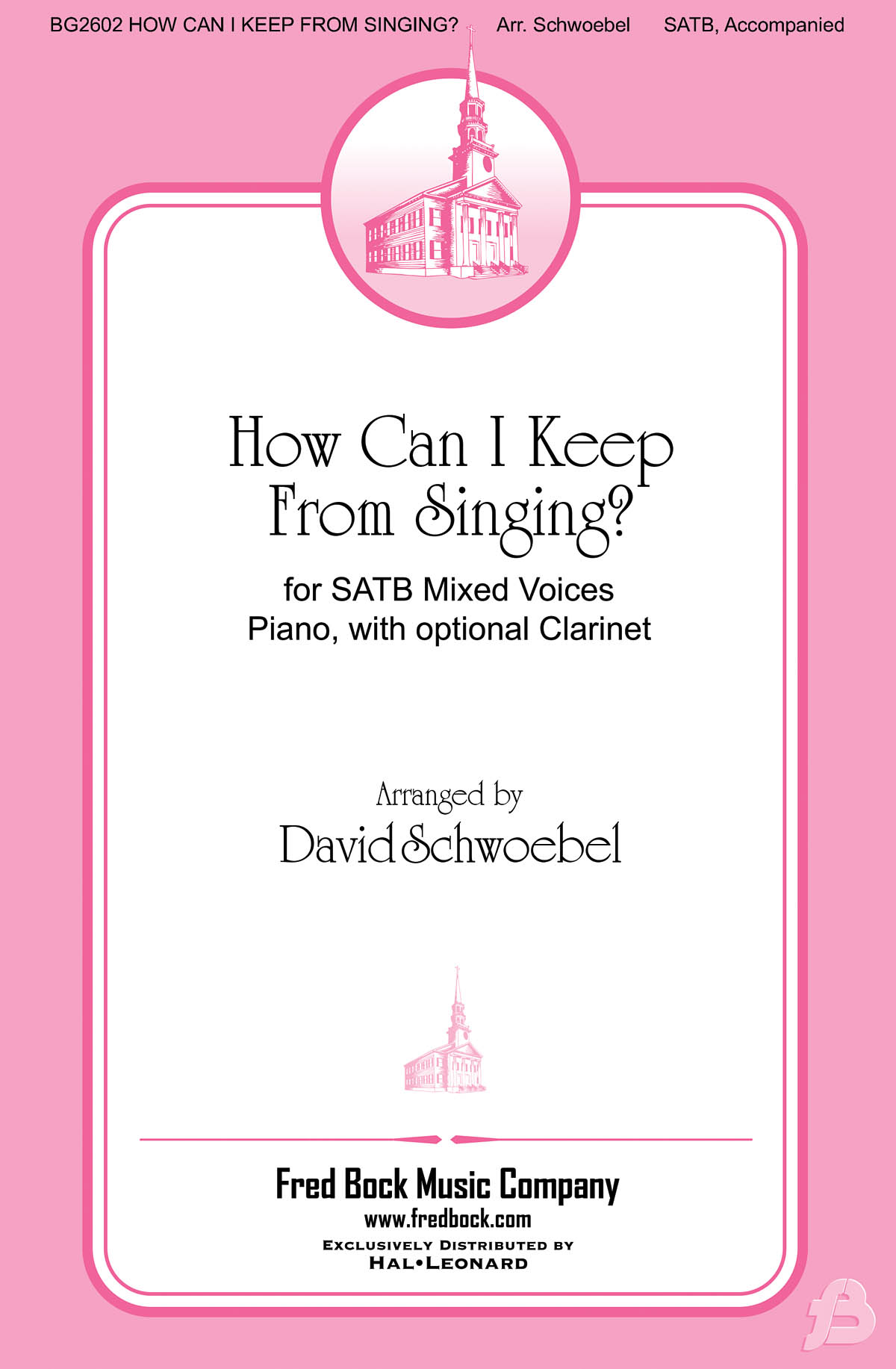 Robert Lowry: How Can I Keep From Singing: Mixed Choir a Cappella: Vocal Score