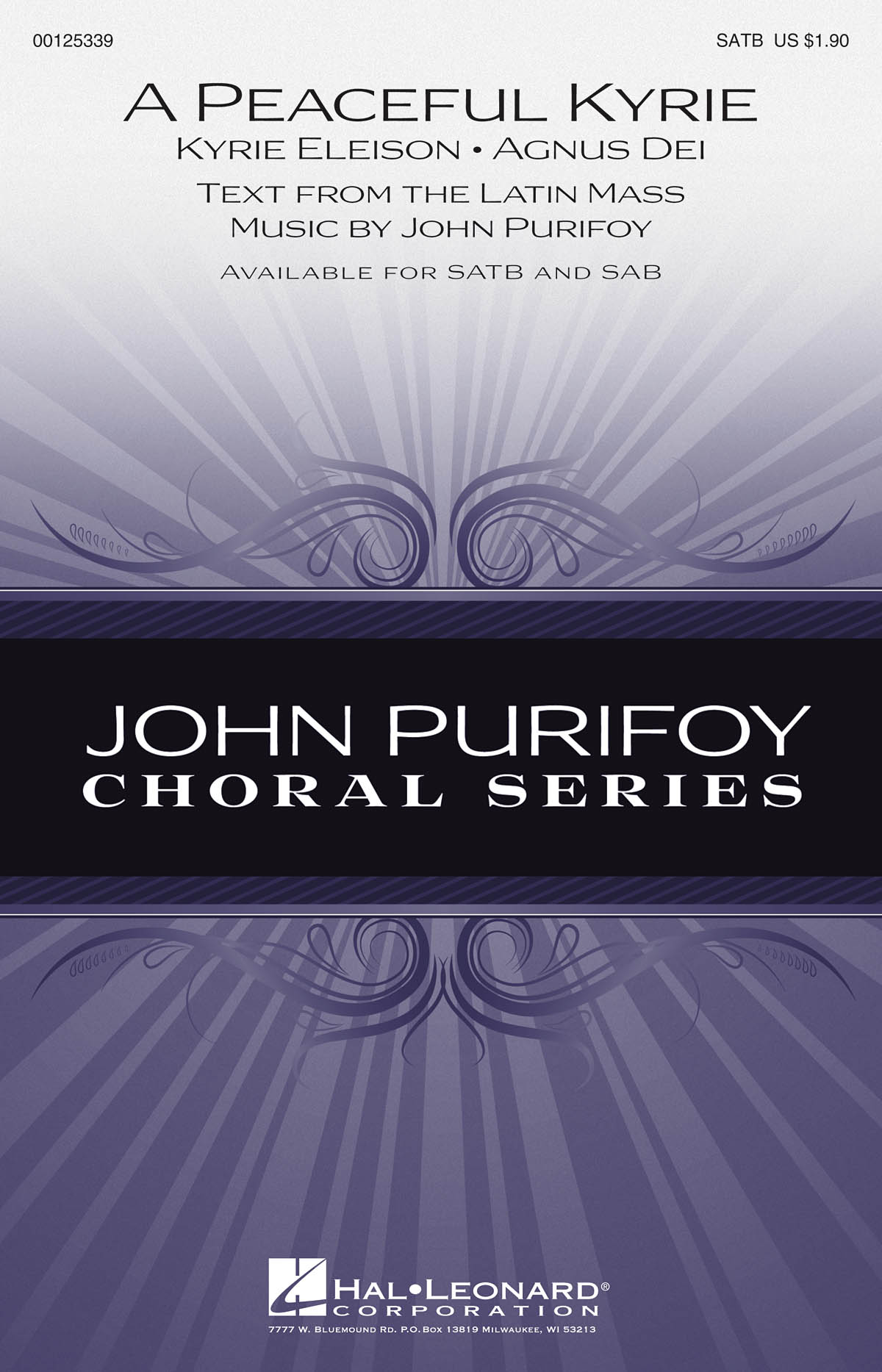 John Purifoy: A Peaceful Kyrie: Mixed Choir a Cappella: Vocal Score