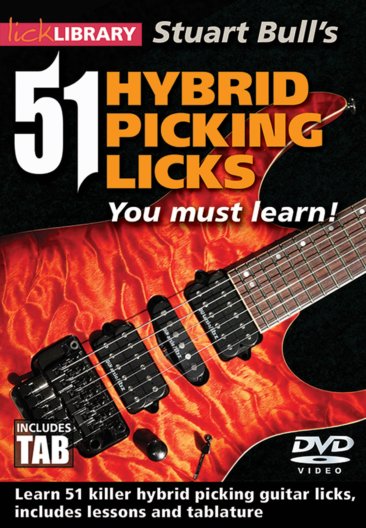 51 Hybrid Picking Licks You Must Learn: Guitar Solo: DVD