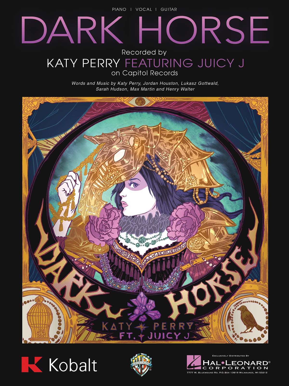 Katy Perry: Dark Horse: Piano  Vocal and Guitar: Single Sheet
