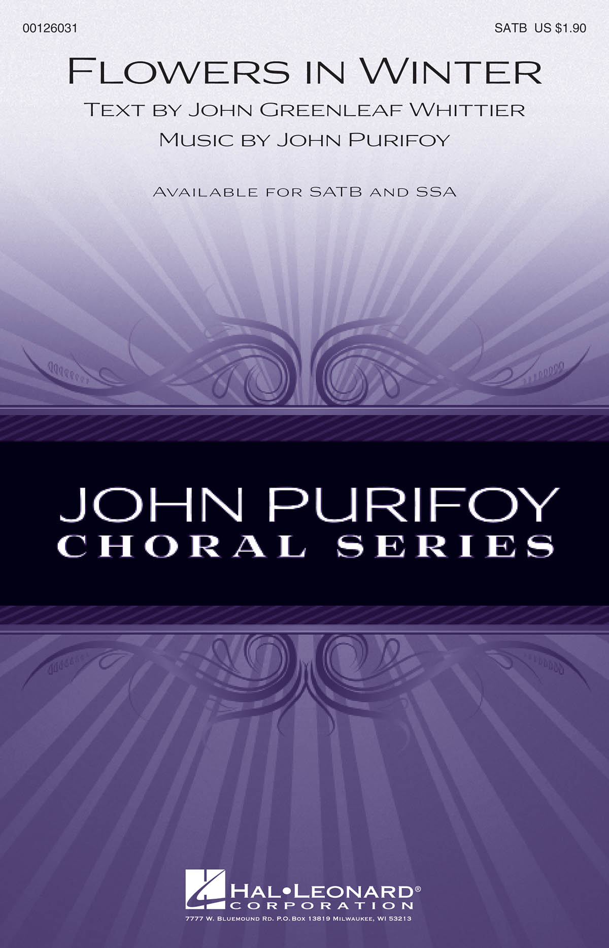 John Purifoy: Flowers in Winter: Mixed Choir a Cappella: Vocal Score