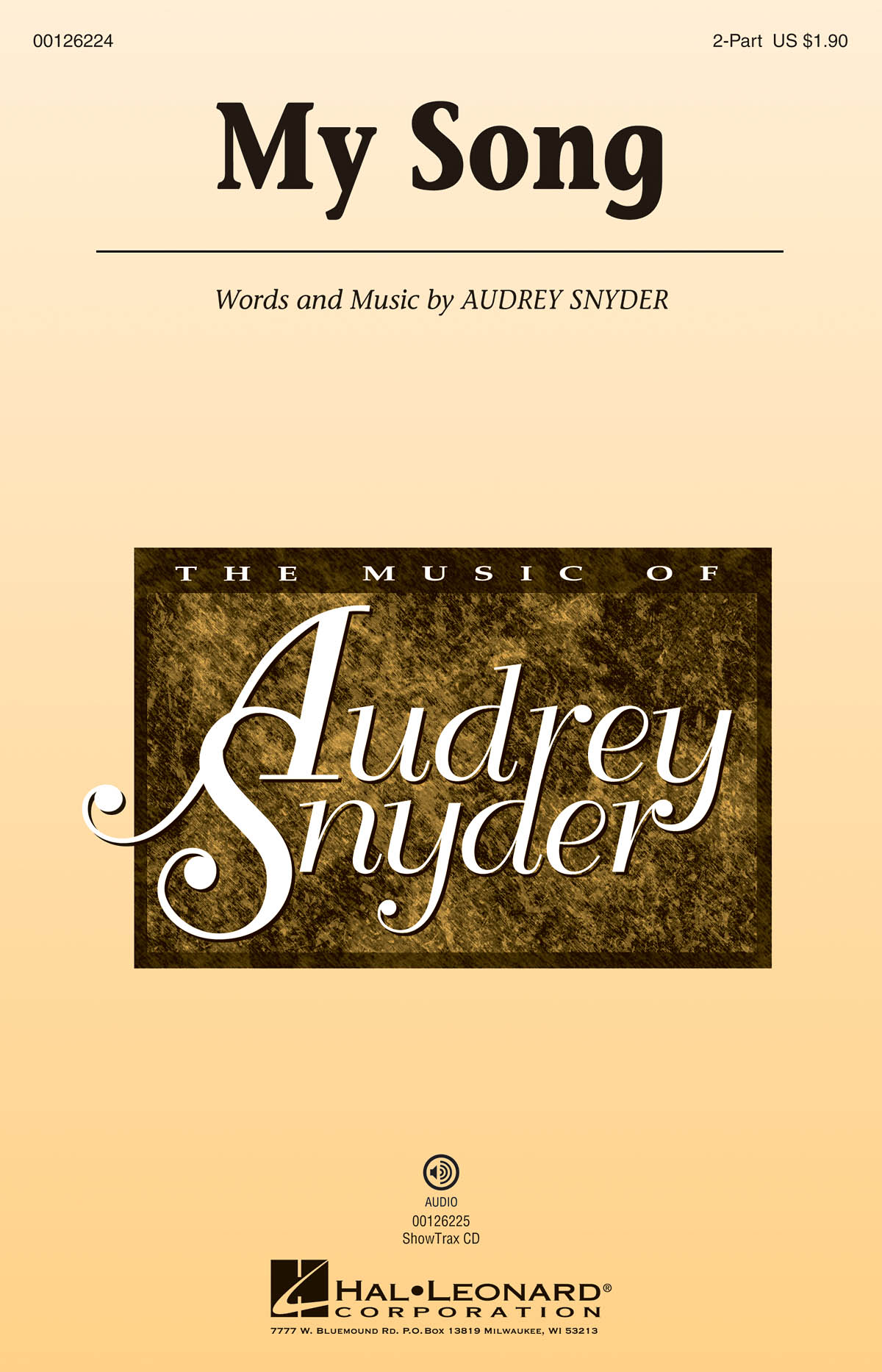 Audrey Snyder: My Song: Mixed Choir a Cappella: Vocal Score