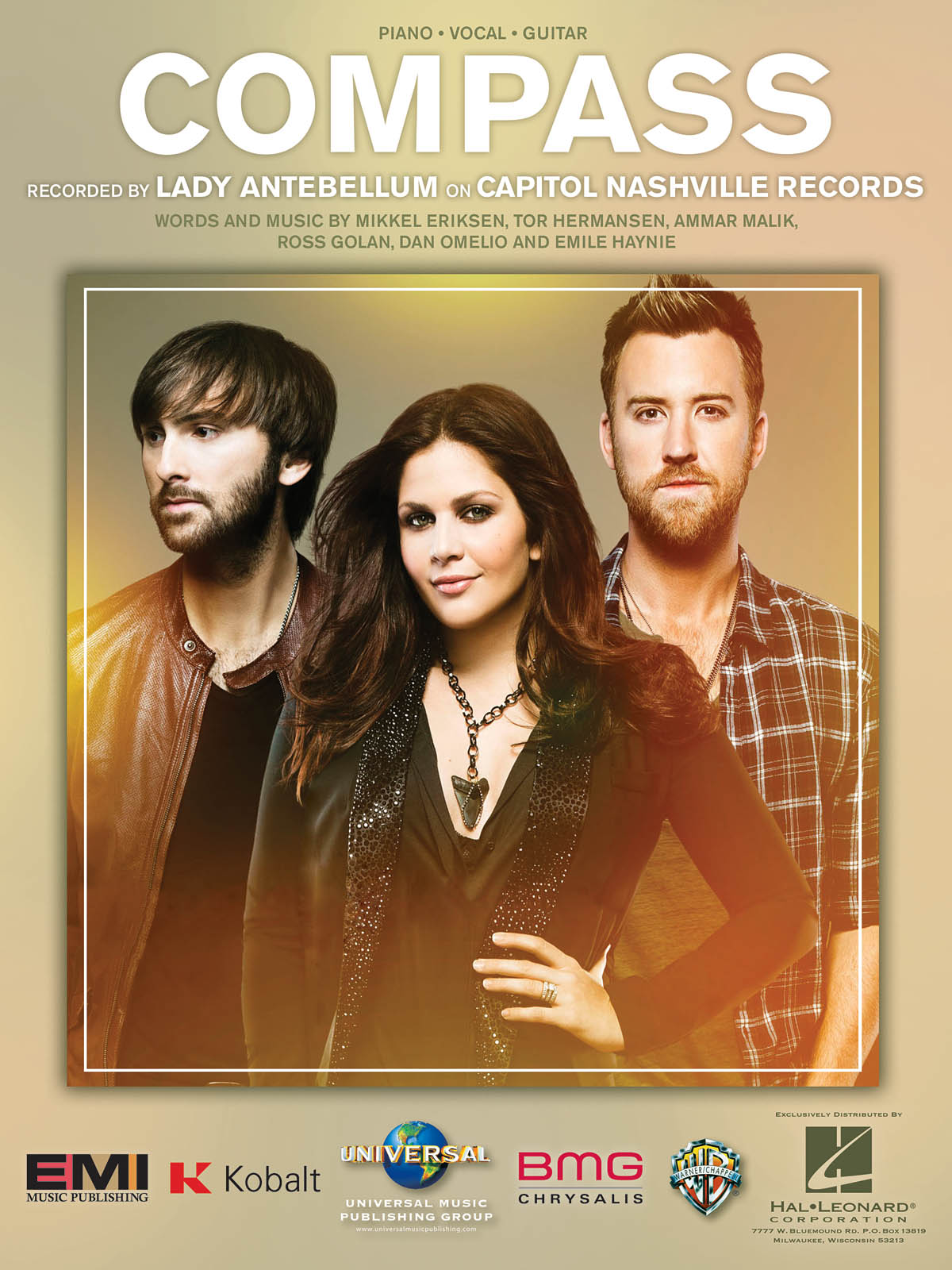 Lady Antebellum: Compass: Piano  Vocal and Guitar: Mixed Songbook