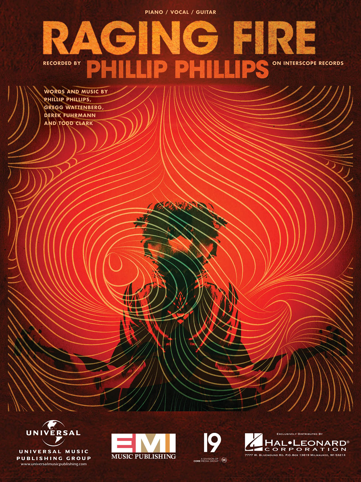 Phillip Phillips: Raging Fire: Piano  Vocal and Guitar: Mixed Songbook