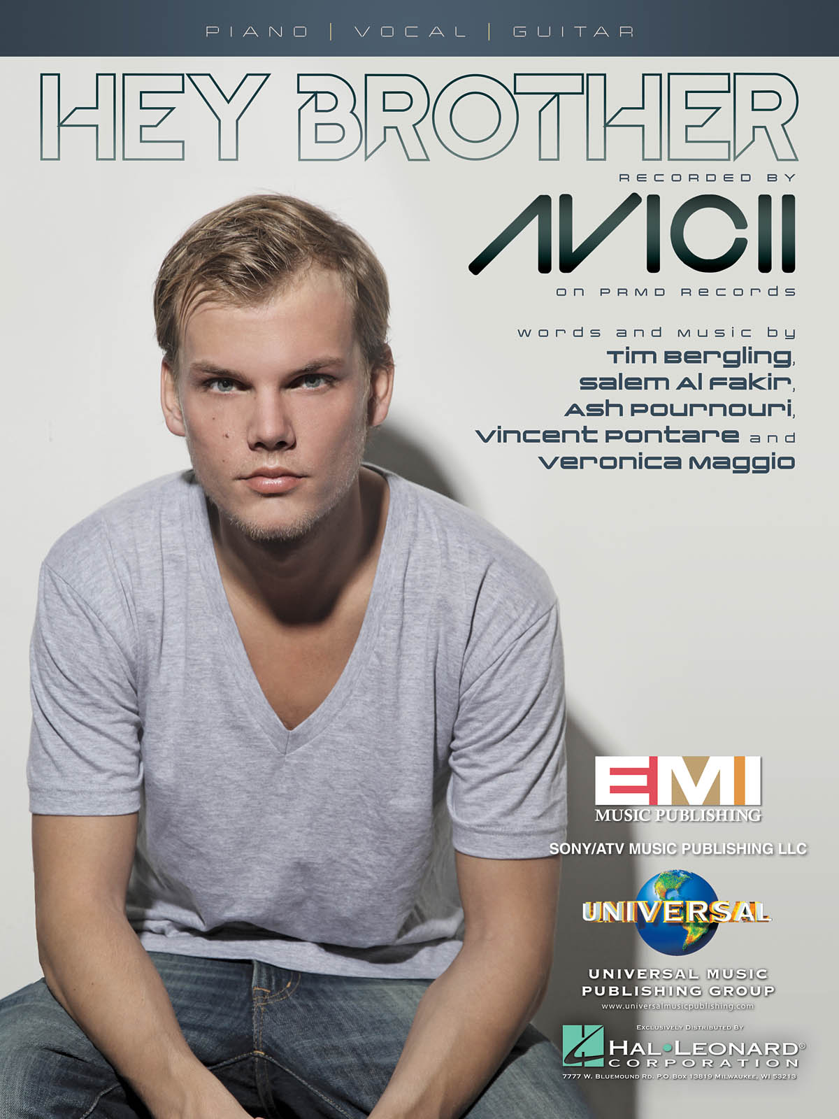 Avicii: Hey Brother: Piano  Vocal and Guitar: Mixed Songbook