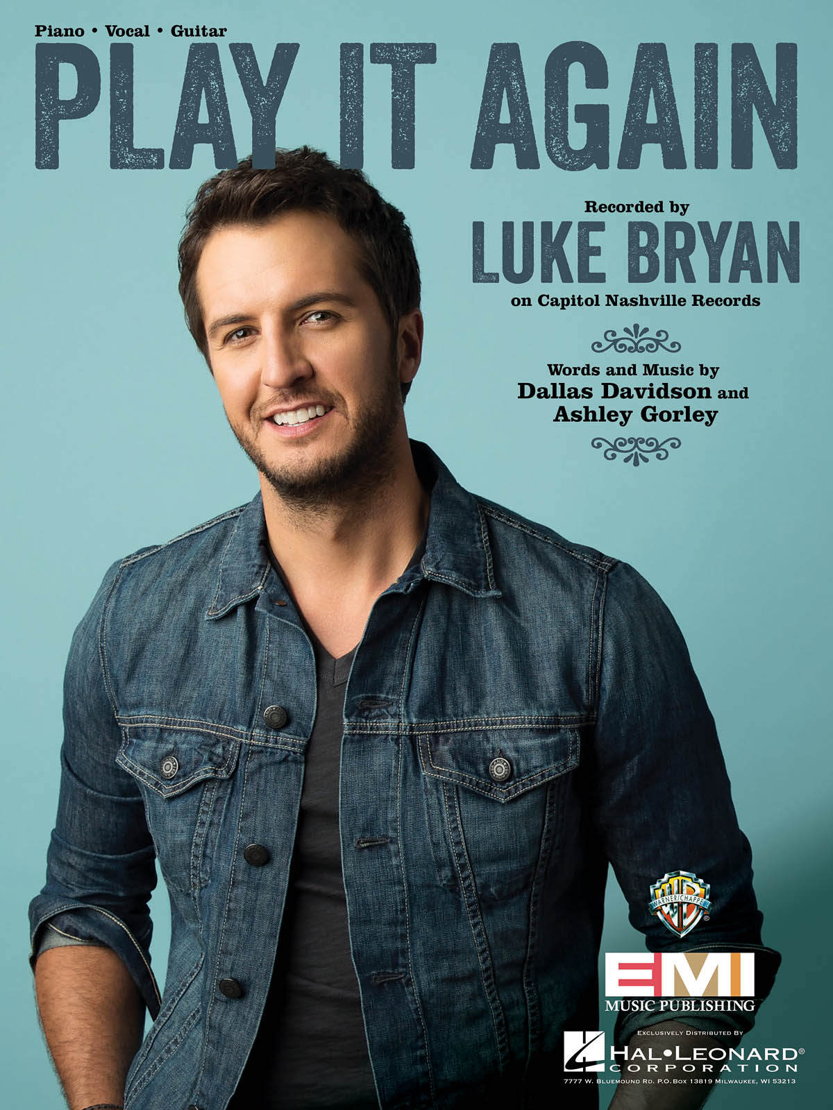 Luke Bryan: Play It Again: Piano  Vocal and Guitar: Mixed Songbook