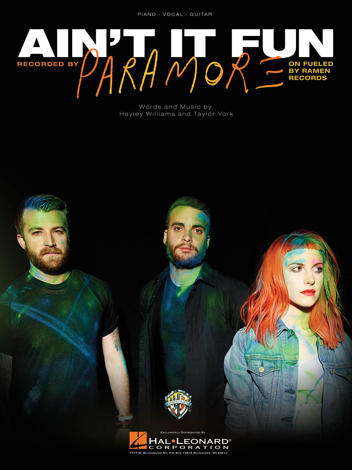 Paramore: Ain't It Fun: Piano  Vocal and Guitar: Mixed Songbook