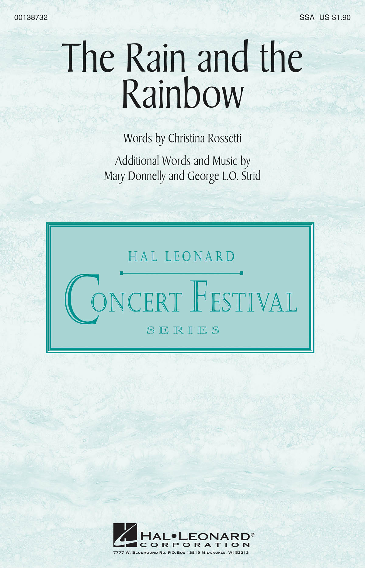 George L.O. Strid: The Rain and the Rainbow: Upper Voices a Cappella: Vocal