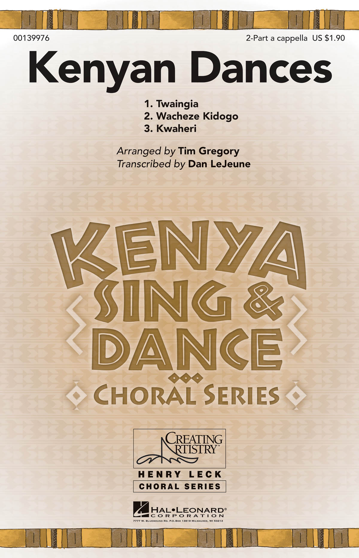 Kenyan Dances: Mixed Choir a Cappella: Vocal Score
