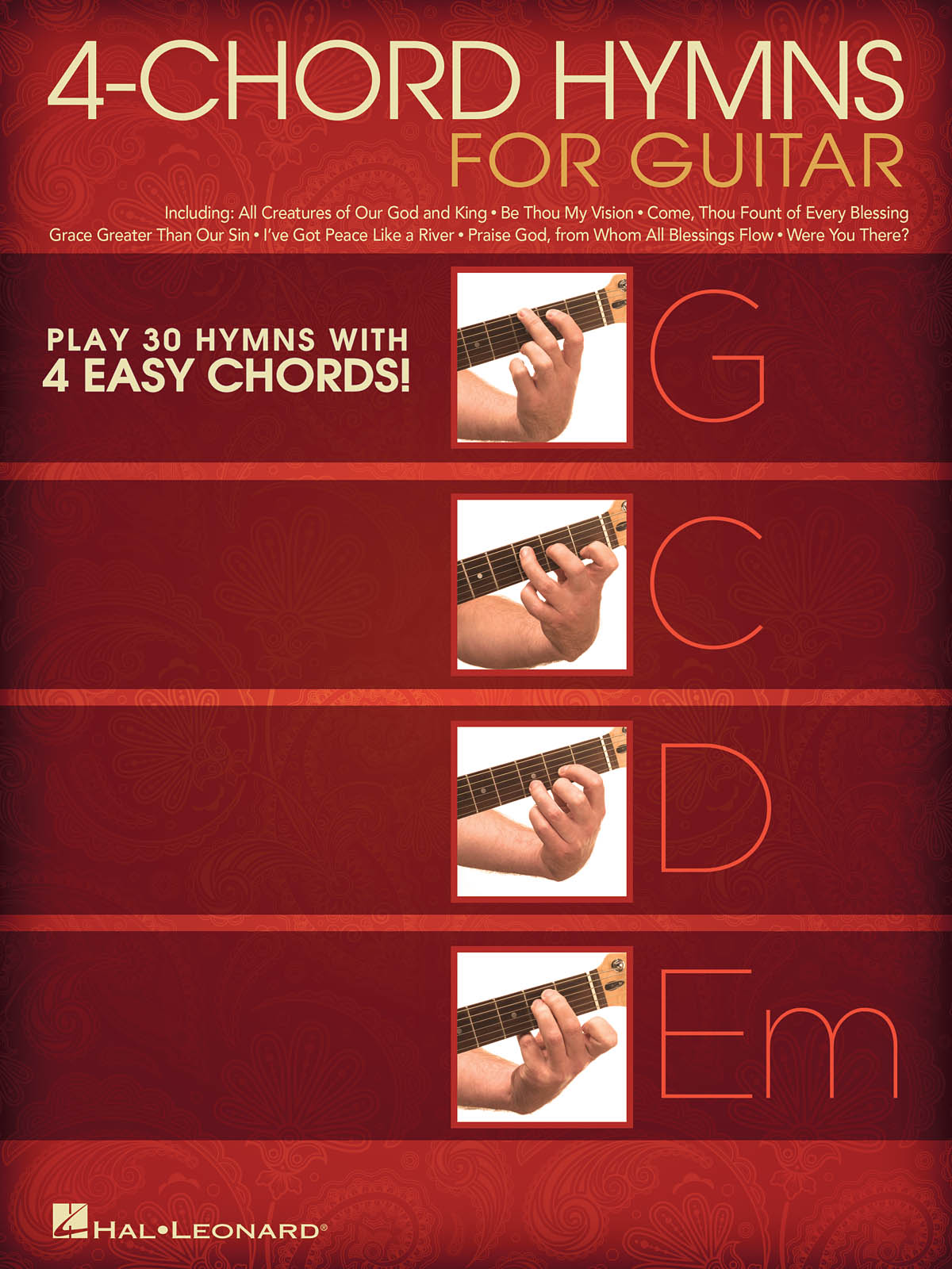 4-Chord Hymns for Guitar: Guitar Solo: Mixed Songbook