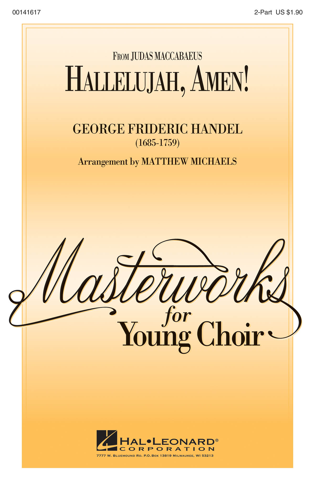 Georg Friedrich Hndel: Hallelujah  Amen!: Mixed Choir a Cappella: Vocal Score