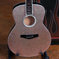 Acoustic Guitar With Glitter Rhinestone Finish: Ornament